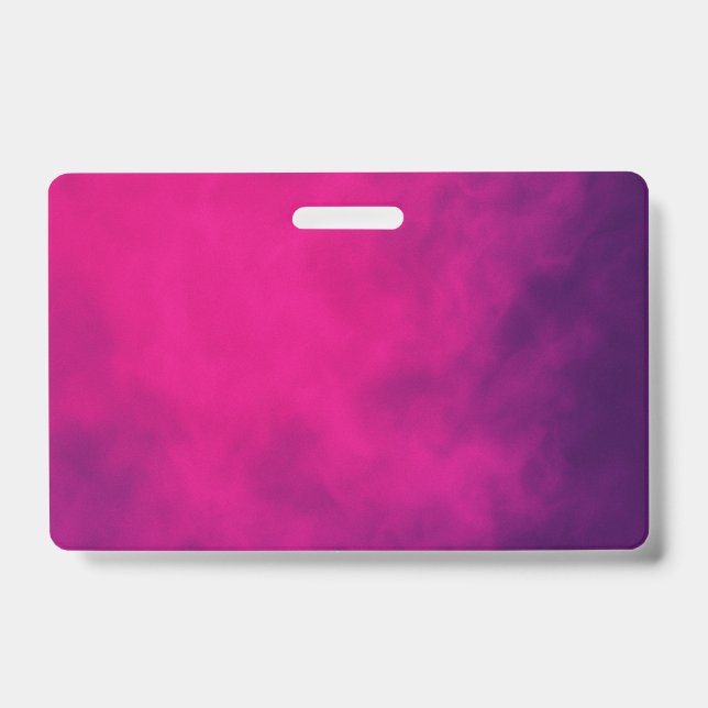 Neon Pink Smoke Event Badge – Customizable (Front)