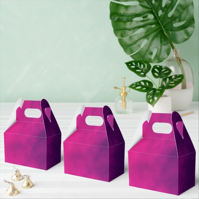 Neon Pink Smoke Gradient Favour Box – Customizable (Multiple)