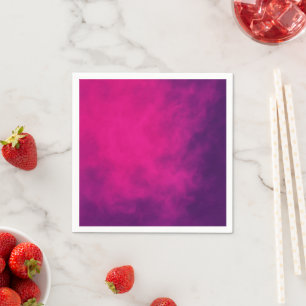 Neon Pink Smoke Paper Napkin – Customizable