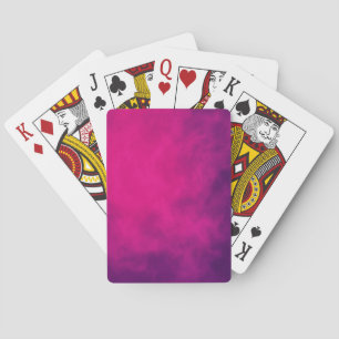 Neon Pink Smoke Playing Cards – Customizable