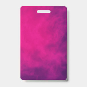Neon Pink Smoke Vertical Badge – Customizable
