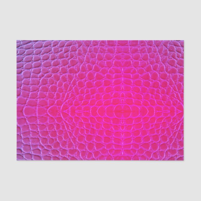 Neon Pink Snake Skin Dragon Scale Tissue Paper (Front)