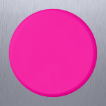 Neon Pink Solid Color Magnet<br><div class="desc">A vibrant and electrifying pink that is full of energy and excitement.Reminiscent of neon signs illuminating a bustling city nightlife or the vivid hues of tropical flowers, this color is bold, playful, and unapologetically lively.Perfect for making a striking statement.</div>