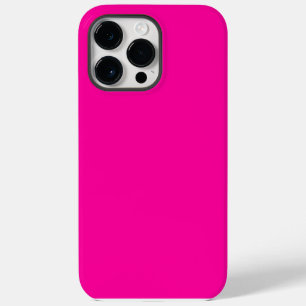 Neon Pink Solid Colour Case-Mate iPhone 14 Pro Max Case