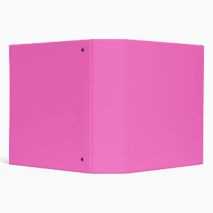 Neon Pink Solid Colour Classic Binder