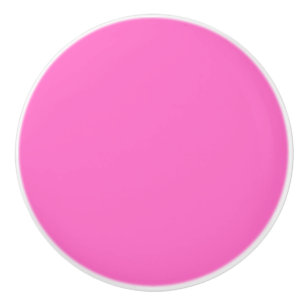 Neon Pink Solid Colour   Classic Ceramic Knob
