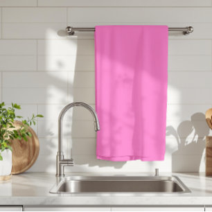 Neon Pink Solid Colour   Classic Kitchen Towel