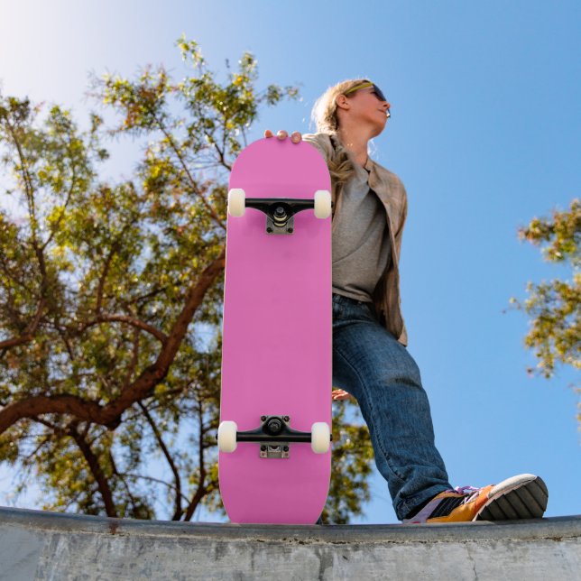 Neon Pink Solid Colour | Classic Skateboard (Outdoor 1)