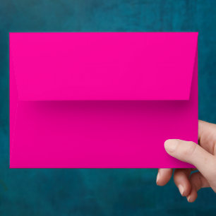 Neon Pink Solid Colour Envelope