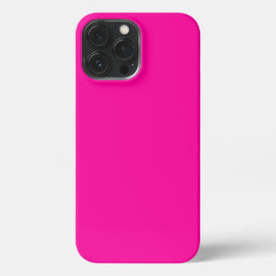 Neon Pink Solid Colour iPhone 13 Pro Max Case