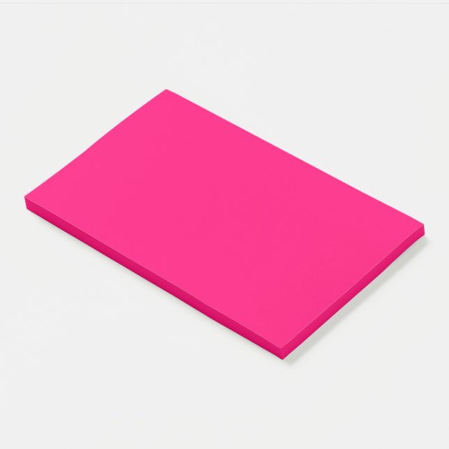 Neon Pink Sticky Notes – Customizable & Bold (Angled)