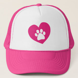 Neon pink trucker hat women's