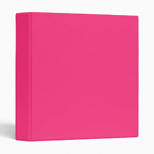 Neon Pink Vinyl Binder