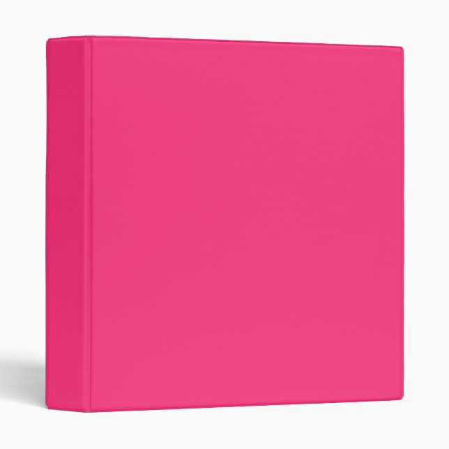 Neon Pink Vinyl Binder (Front/Spine)