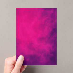 Neon Pink & Violet Acrylic Invitation – Customize