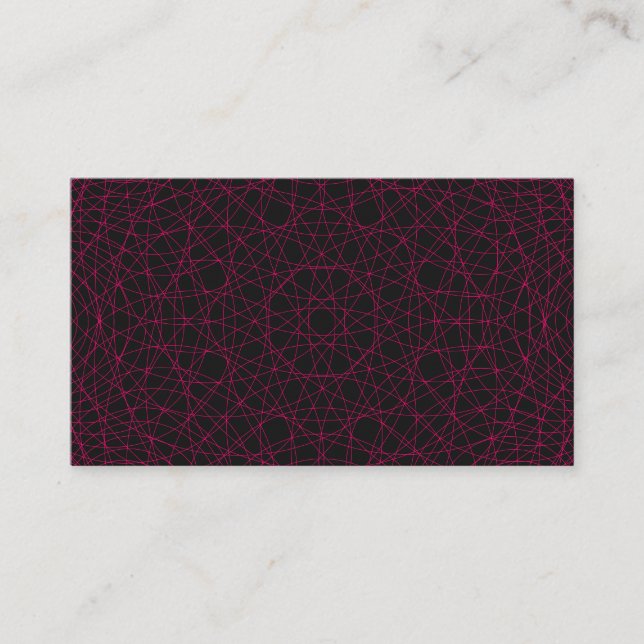 Neon Pink Web Pattern Enclosure Card – Customize (Front)