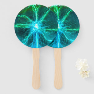 Neon Plasma Ball Electric Party Hand Fan