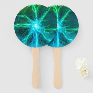 Neon Plasma Ball Electric Party Hand Fan