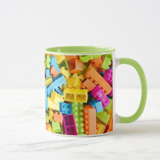 Neon Plastic Building Blocks Mug (Right)