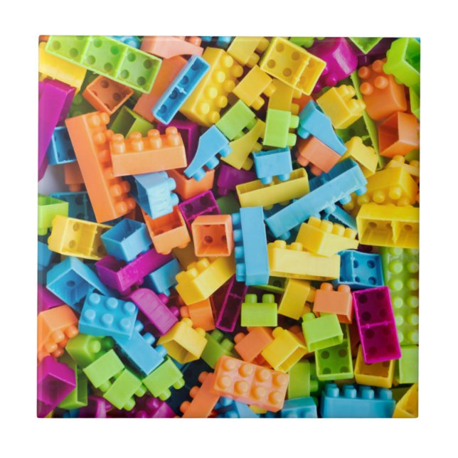 Neon Plastic Building Blocks Tile (Front)
