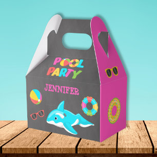 NEON POOL PARTY ORCA FLOAT FAVOR BOX