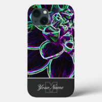 Neon-Pop-Art blossom macro with Monogram!