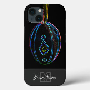 Neon-Pop-Art Happy Easter Egg with Monogram! iPhone 13 Case