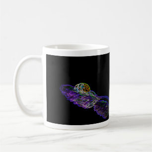 Neon-Pop-Art, tasse à café du matin chanceux!