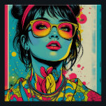 Neon Pop Diva Portrait – Bold & Vibrant Retro Art Poster<br><div class="desc">Add a burst of fearless colour to your life with this striking Neon Pop Diva design. Featuring retro pop art style and bold vibrant shades,  it’s perfect for anyone who loves to stand out. Ideal for apparel,  accessories,  and home décor that makes a statement.</div>