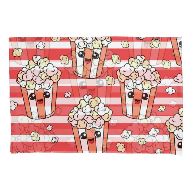 Neon Popcorn Kids Pattern Pillowcase (Front)