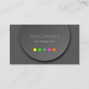 Neon professionnel couleur Carte de visite moderne
