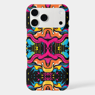 Neon Psychedelic Wave Seamless Pattern