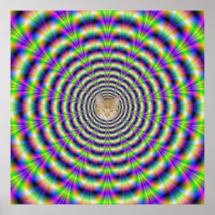 Neon Pulse Poster + cat