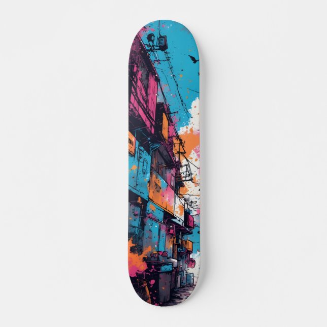 Neon Pulse Skateboards: Illuminate Your Path with  Skateboard (Front)