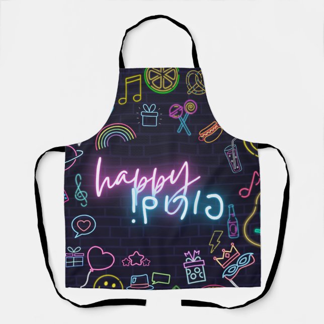 Neon Purim Apron (Front)