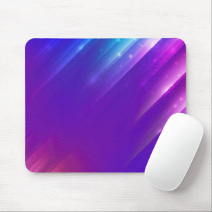 Neon Purple Abstract Angle Design Mouse Pad
