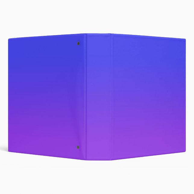 Neon Purple and Bright Neon Blue Ombré Shade Binder (Background)
