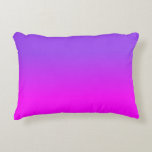 Neon Purple and Hot Pink Ombre Shade Colour Fade Accent Pillow<br><div class="desc">Neon Purple and Hot Pink Ombre Shade Colour Fade - hot, pink, neon, purple, pink and purple, ombre, shade, colour, fade, trend, bright, fluorescent, highlighter, bright neon purple, bright pink, hot pink, bright hot pink, neon purple, faded, faded colour, hot pink fade, neon purple fade, hot pink shadow, neon purple...</div>