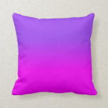 Neon Purple and Hot Pink Ombre Shade Colour Fade Throw Pillow<br><div class="desc">Neon Purple and Hot Pink Ombre Shade Colour Fade - hot, pink, neon, purple, pink and purple, ombre, shade, colour, fade, trend, bright, fluorescent, highlighter, bright neon purple, bright pink, hot pink, bright hot pink, neon purple, faded, faded colour, hot pink fade, neon purple fade, hot pink shadow, neon purple...</div>