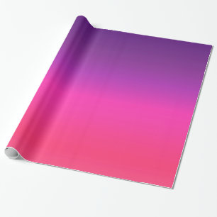 Neon Purple and pink ombre abstract design Wrapping Paper