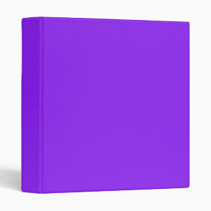 Neon Purple Solid Colour Customize It Binder