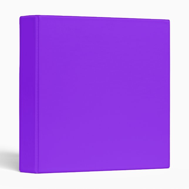 Neon Purple Solid Colour Customize It Binder (Front/Spine)