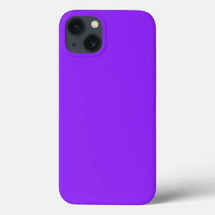 Neon Purple Solid Colour Customize It iPhone 13 Case