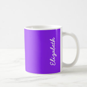 Neon Purple Solid Colour Customize It Coffee Mug