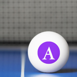 Neon Purple Solid Colour Customize It Ping Pong Ball