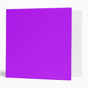 Neon Purple Solid Colour Minimalist Binder