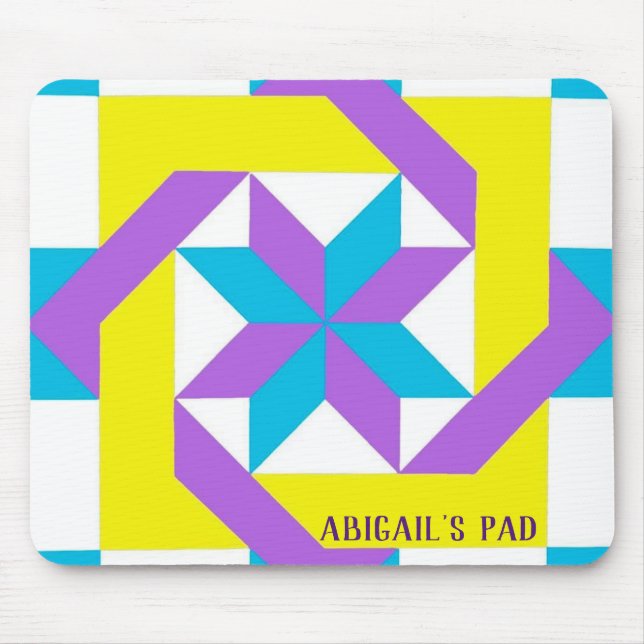 Neon Quilt Square Mouse Pad (Front)