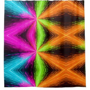 Neon Radial Burst Explosion
