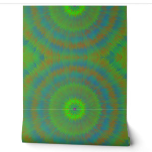 Neon Radial Ripple Wallpaper