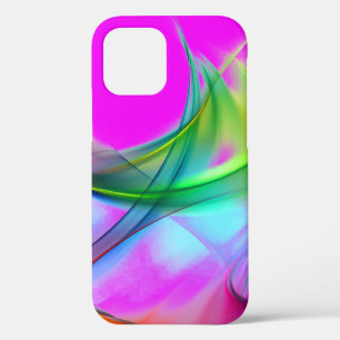 Neon Rainbow Abstract Design Coque-Mate coque ipho